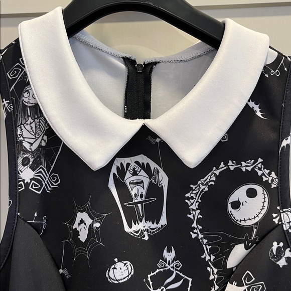 Disney Black and White Nightmare Before Christmas Skater Dress - Picture 3 of 10